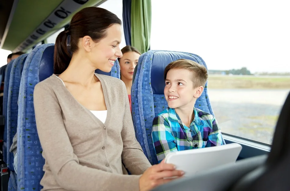 bus trip with kids