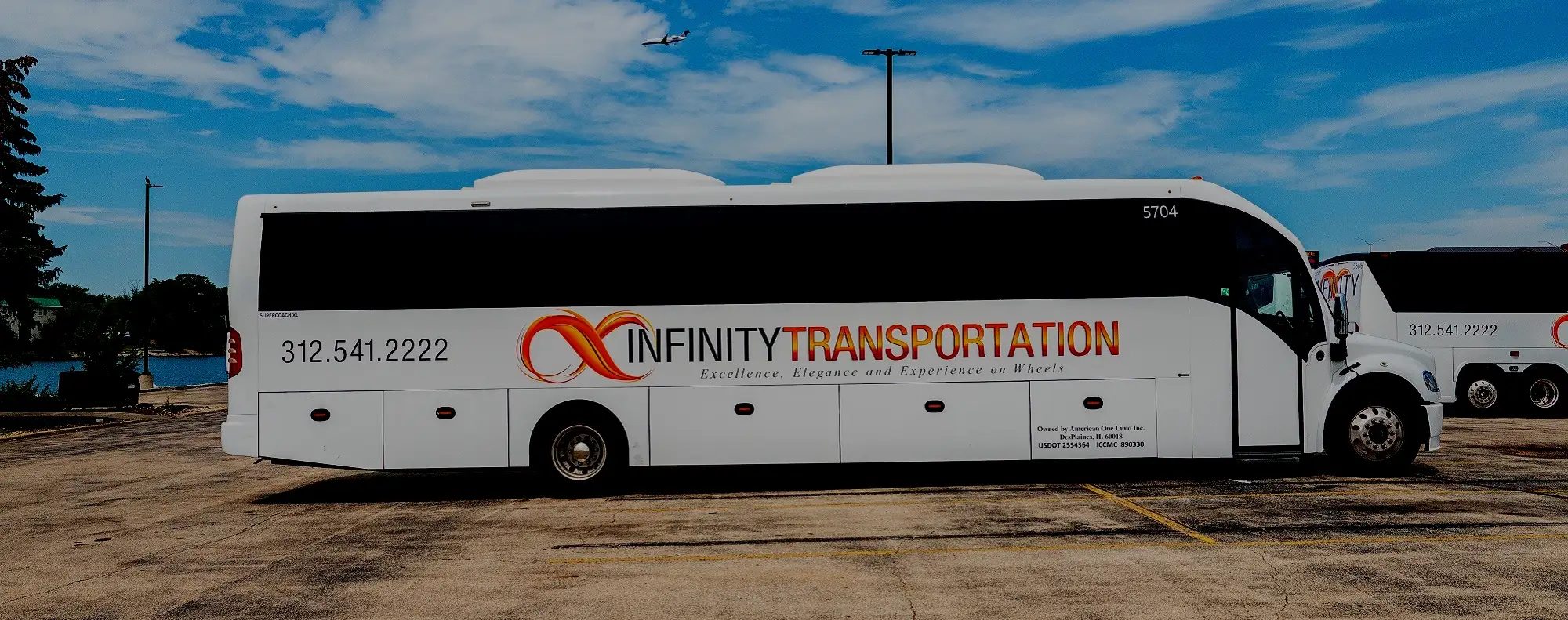 54 Passenger Bus Rental — Various Models