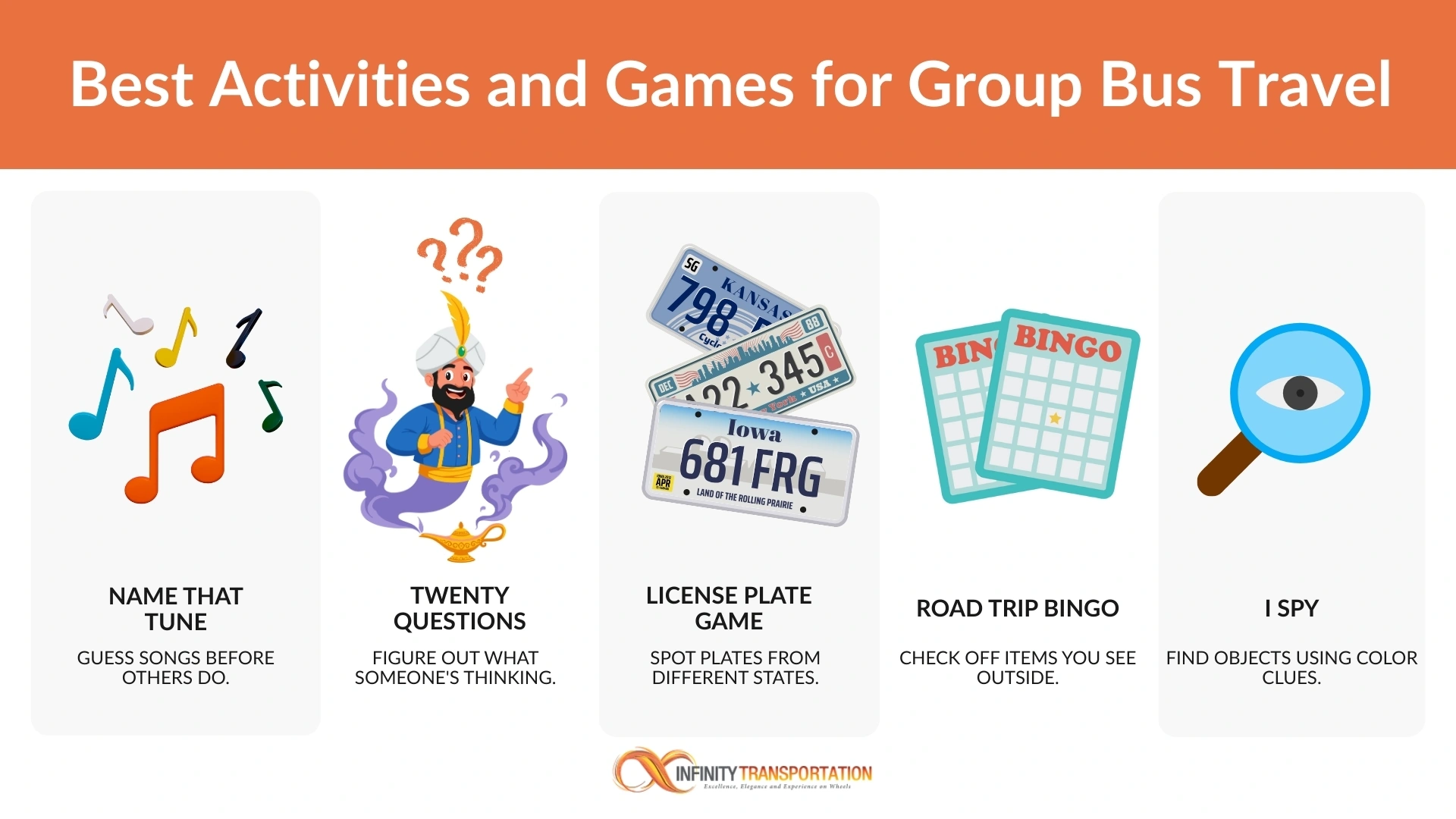 Best games on a bus when traveling with a group