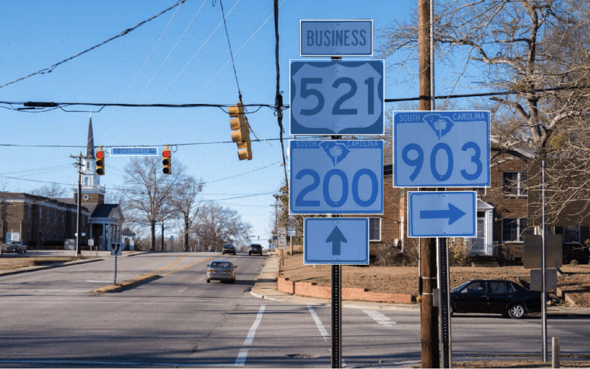 annotated street signs