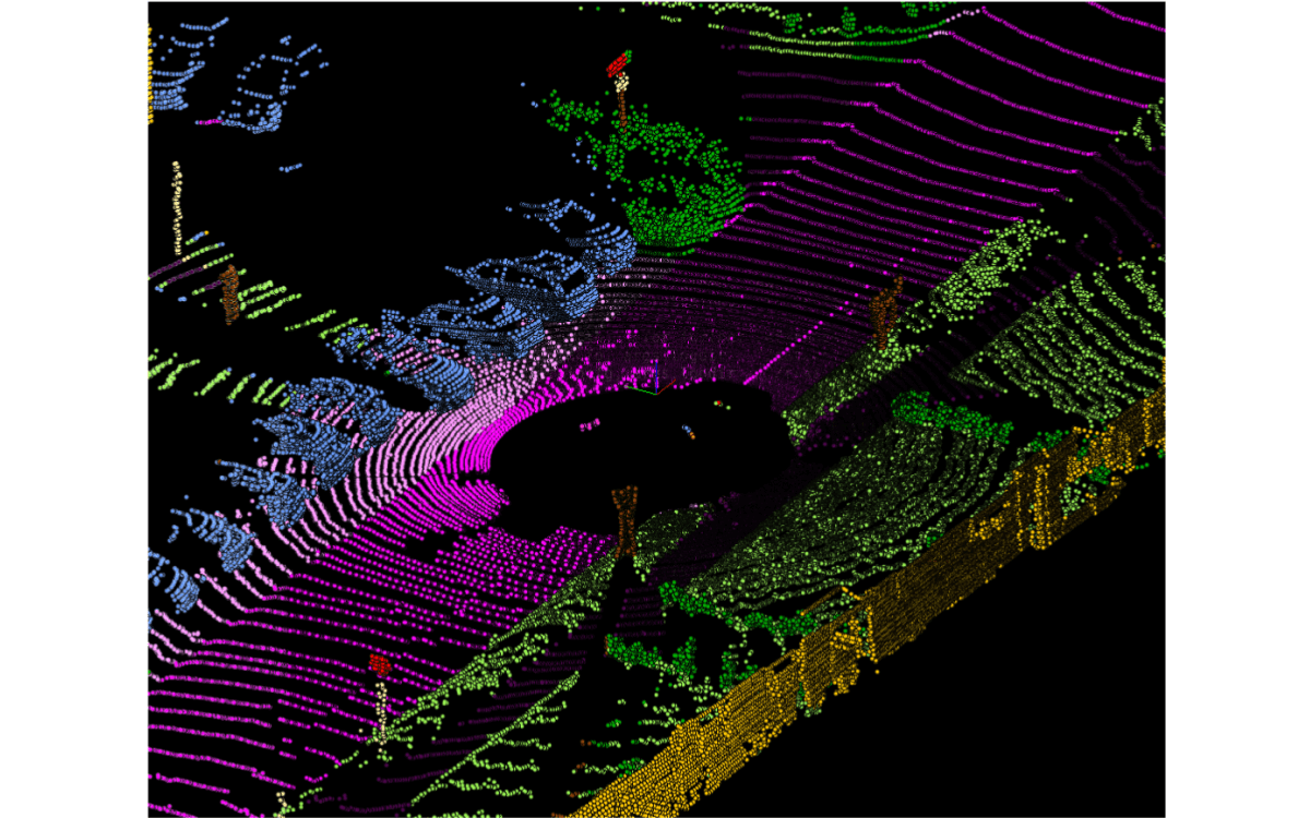 velodyne hdl 64e laser scan from kitti dataset