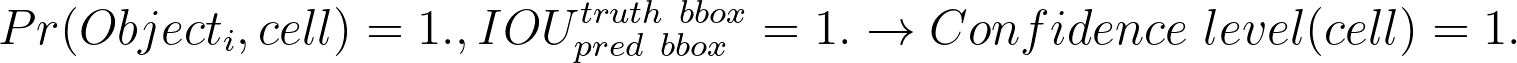 object in the bounding box and we predict the bounding box