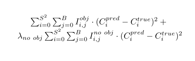 confidence prediction loss function