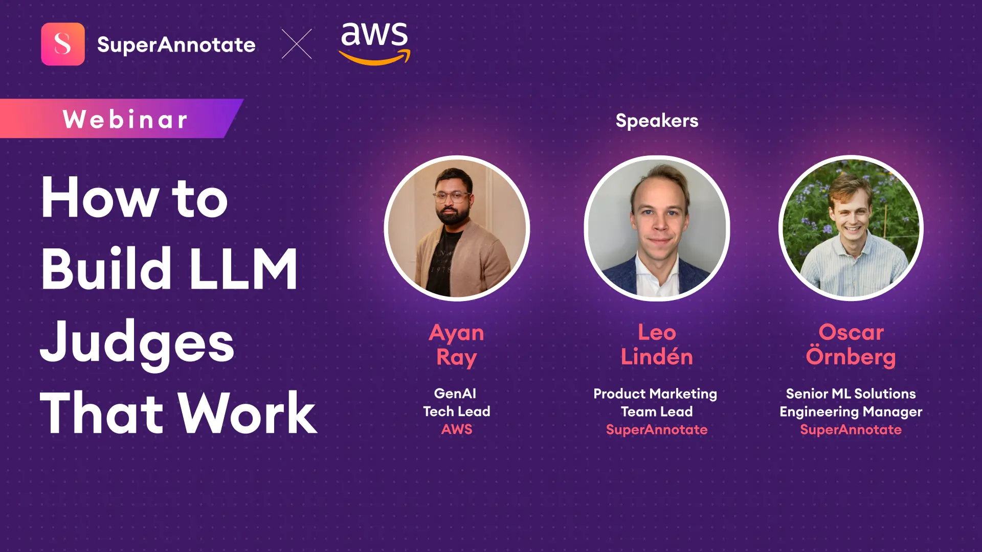 how to build llm judges superannotate aws