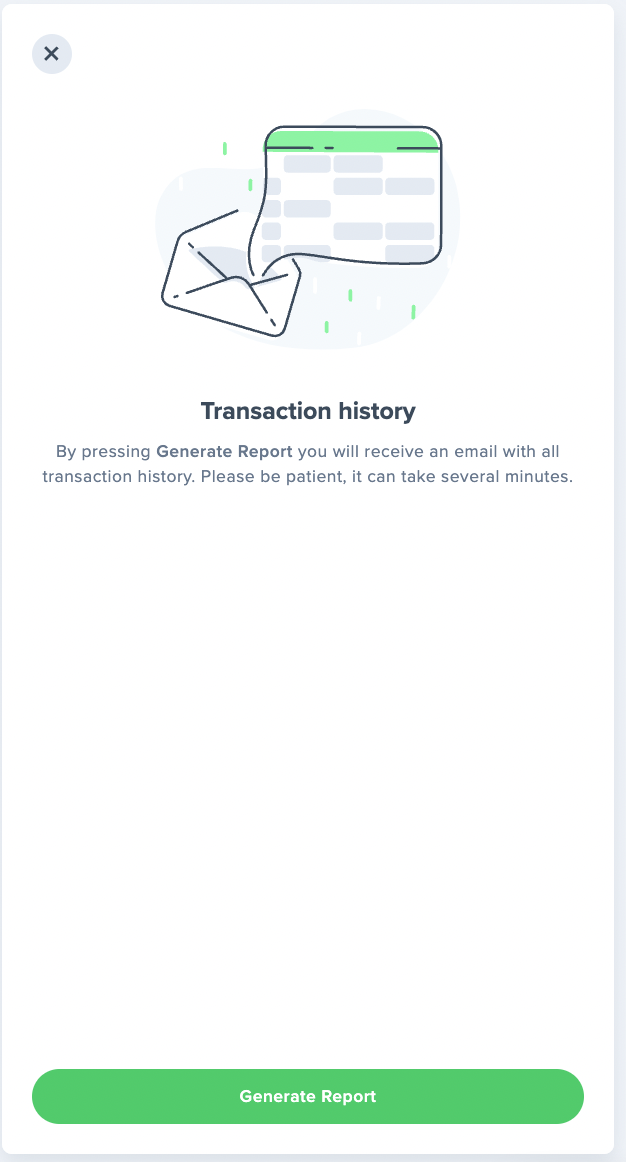 Uphold generate report