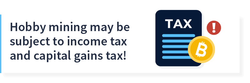 Crypto hobby mining taxes