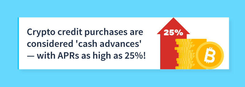 Crypto credit purchases