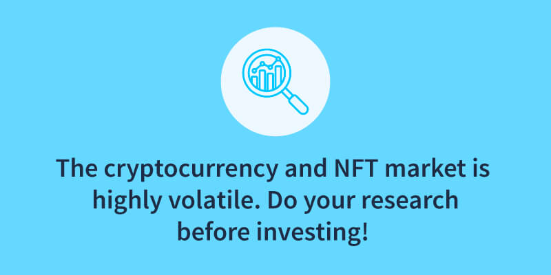 NFT trading card warning 