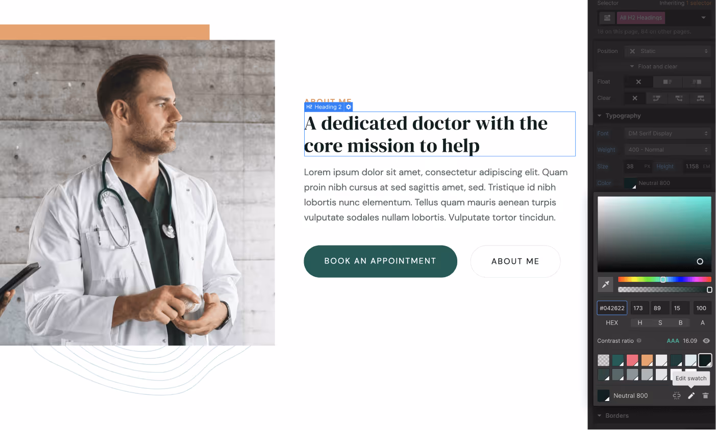 doctor-webflow-template-color