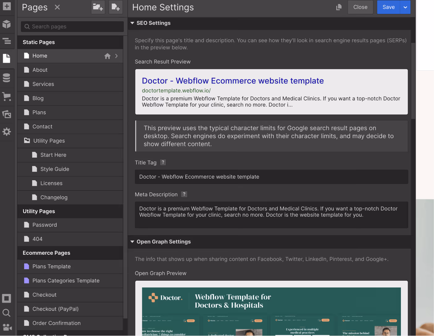 doctor-webflow-template