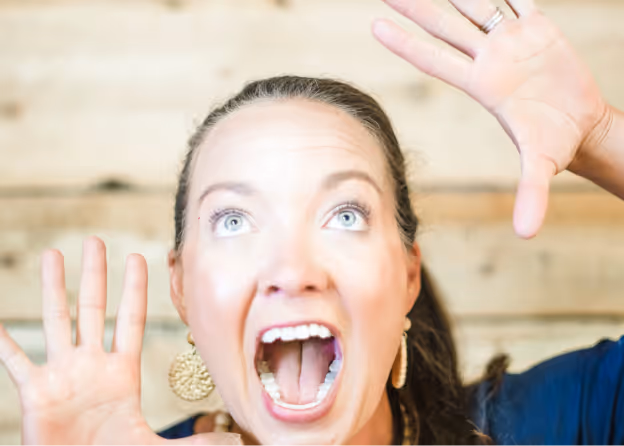 Photo of a lady making a shocked face at Tower Hill First Presbyterian Church