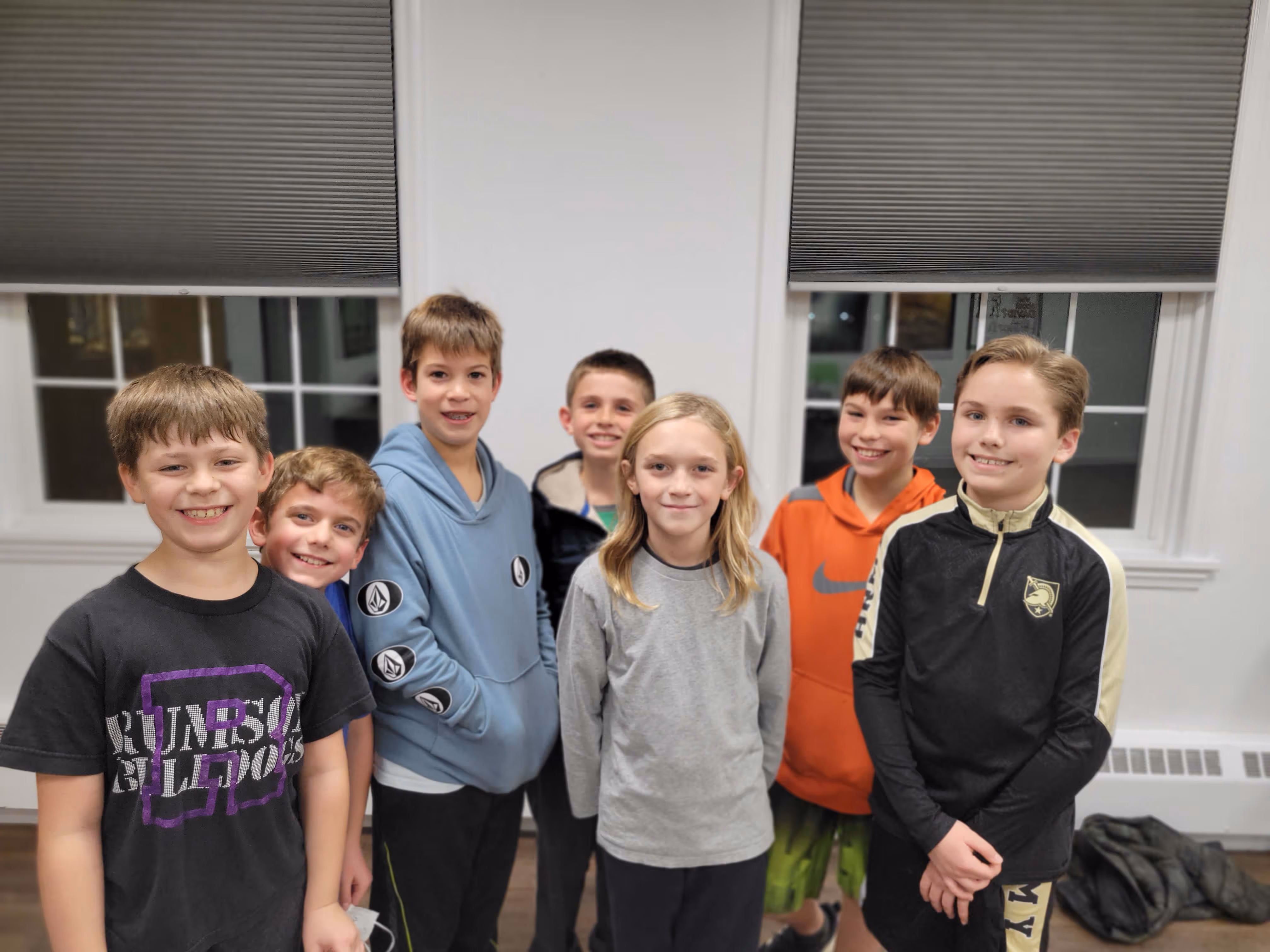 image of a group of preteens posing for a photo at Towerhill church