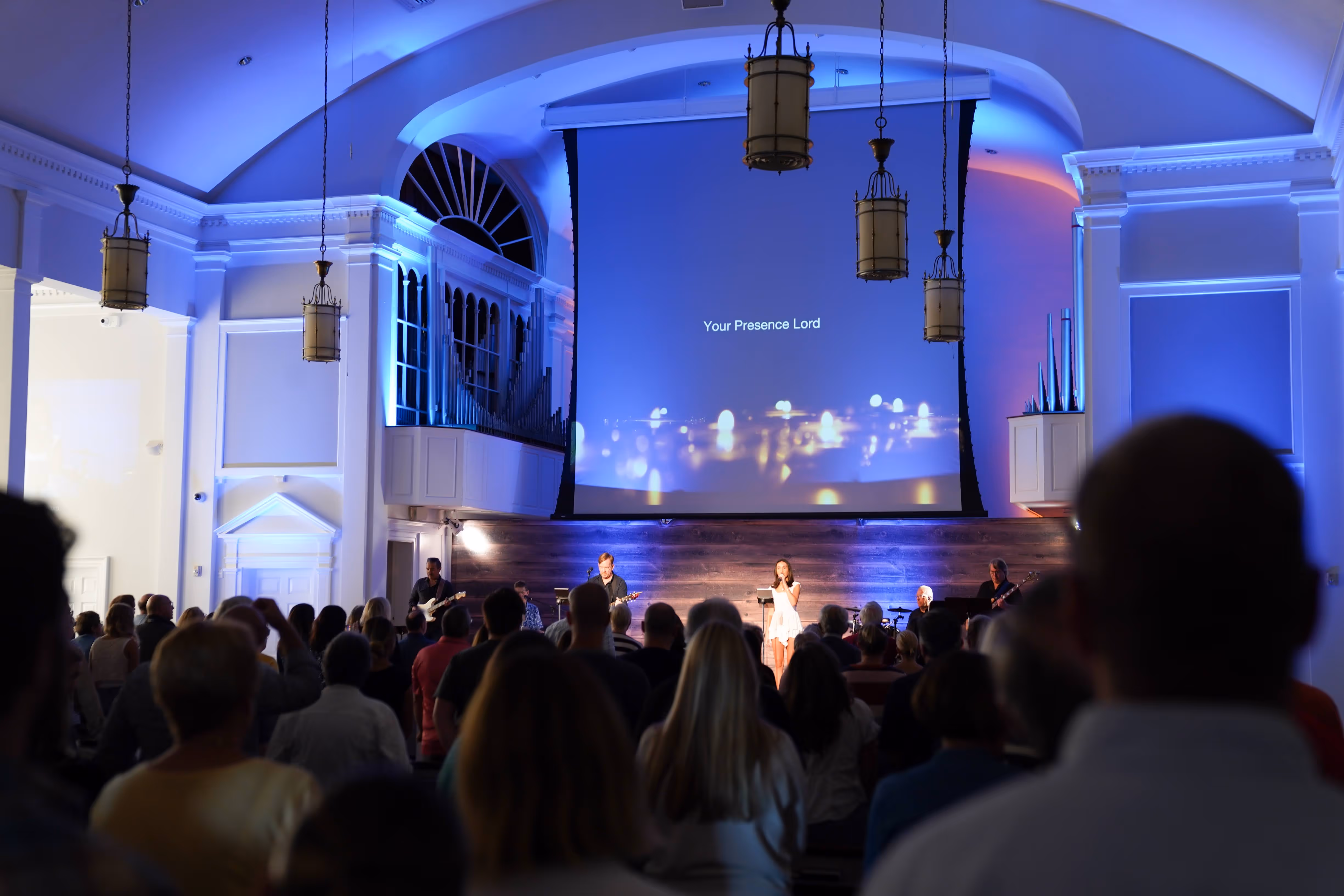 an image of childern taking instructions during an activity at  Tower Hill Church
