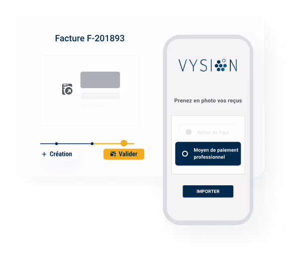 Dashboard de l'application Vysion