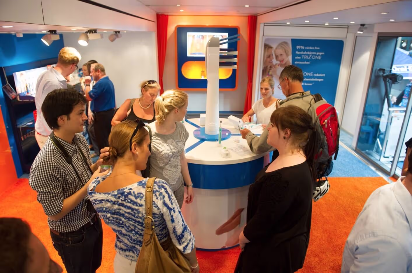 Promotion Truck von Oral-B Innenraum