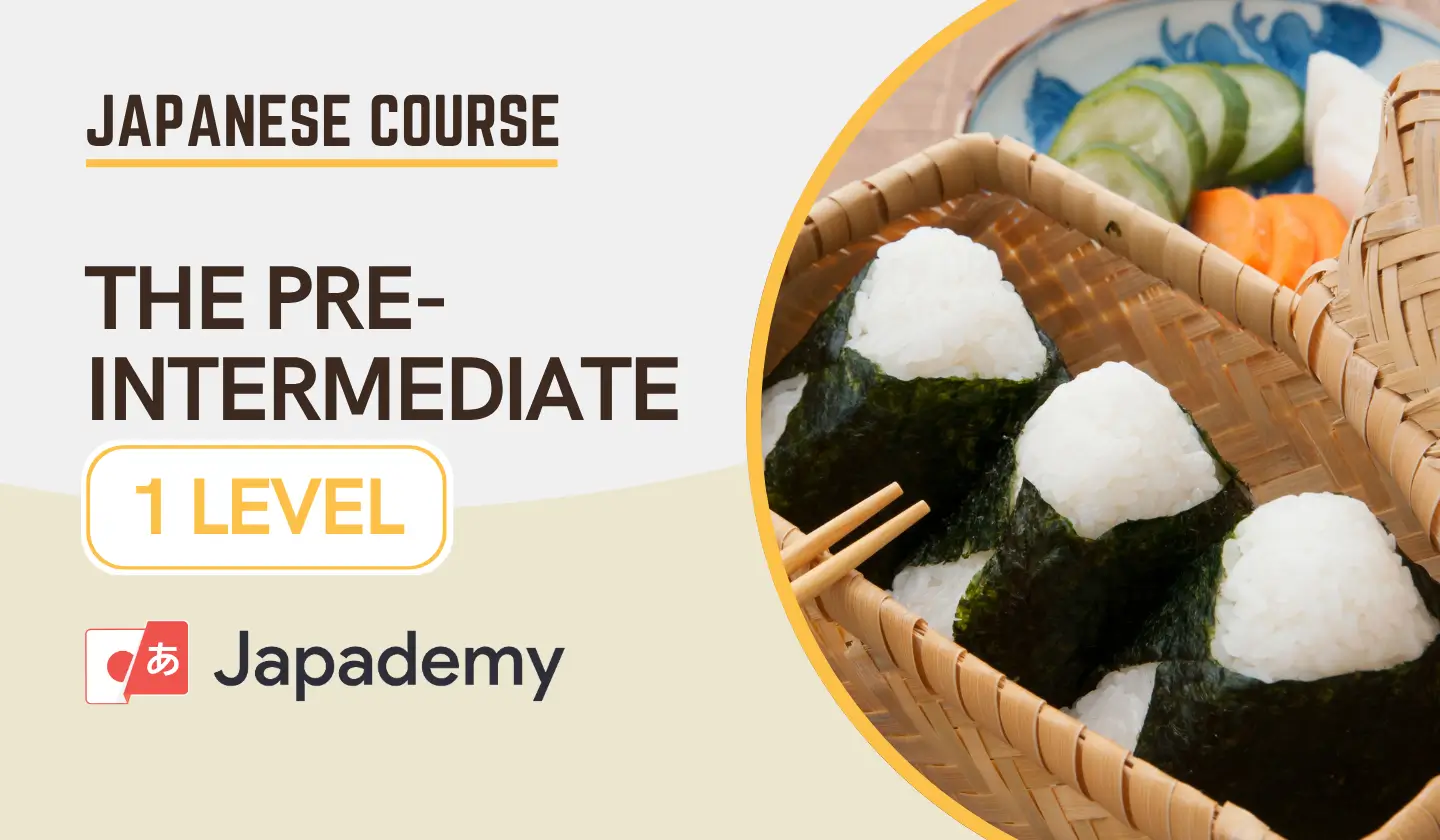 Japademy Japanese Course The Pre-Intermediate 1 Level