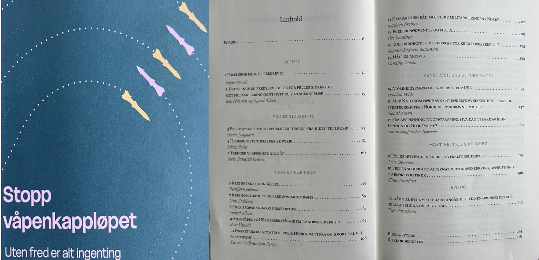 Studiesirkel på boka "Stopp våpenkappløpet..." 