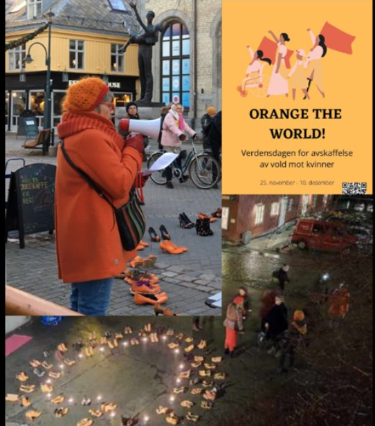 Kvinneorganisasjoner markerer FNs internasjonale kampanje for solidaritet og avskaffelse av vold mot kvinner