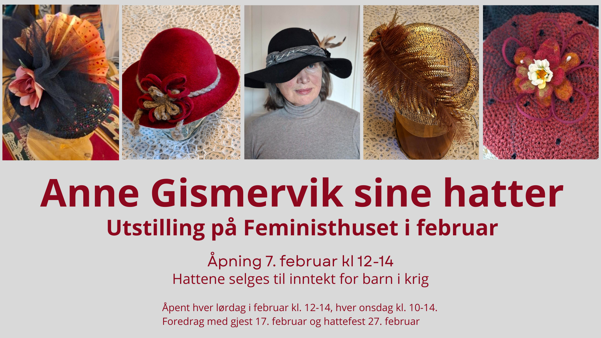 Utstilling: Anne Gismervik sine hatter