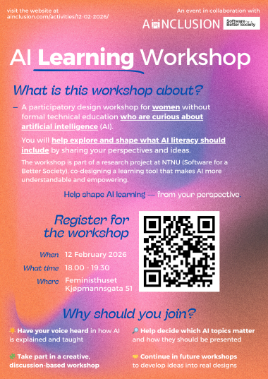 AI learning Workshop: Help Shape the Future of AI Learning for Women!