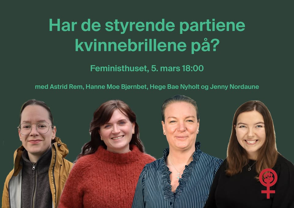 Debatt: har de styrende partiene kvinnebrillene på?