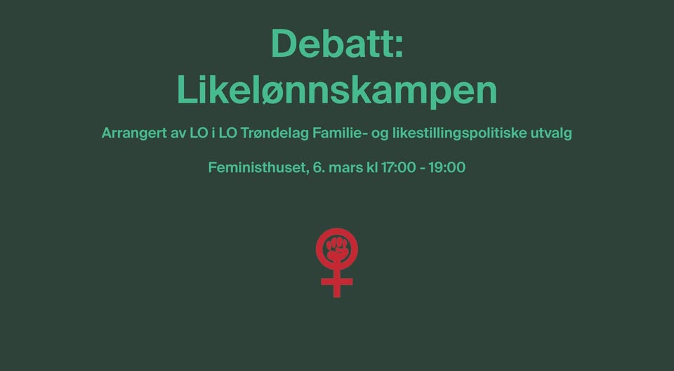 Debatt: Likelønnskampen