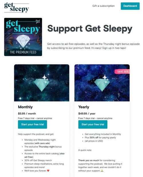 Supercast.com - Flexible program options