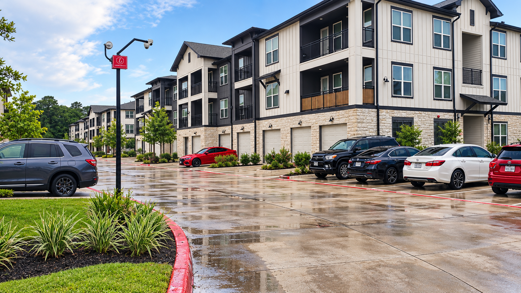 Multifamily apartment property monitored by Lincoln Security Systems