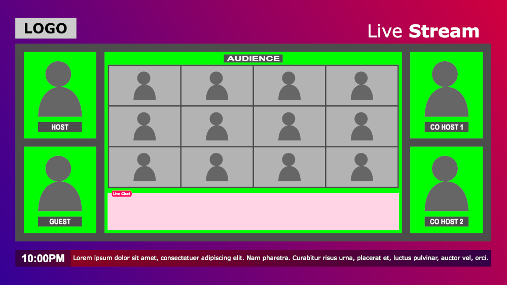 Overlay for use in OBS as a background for Zoom meetings.