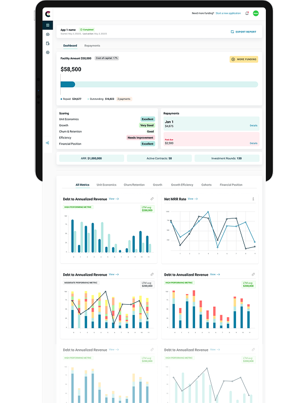 A screenshot of Capifly Analytics Tool.