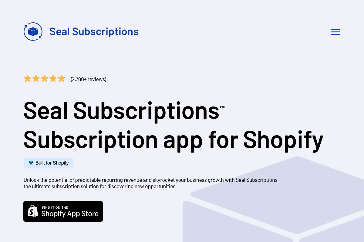 5. Seal Subscriptions — Best for Coffee Brands Wanting Zero Transaction Fees