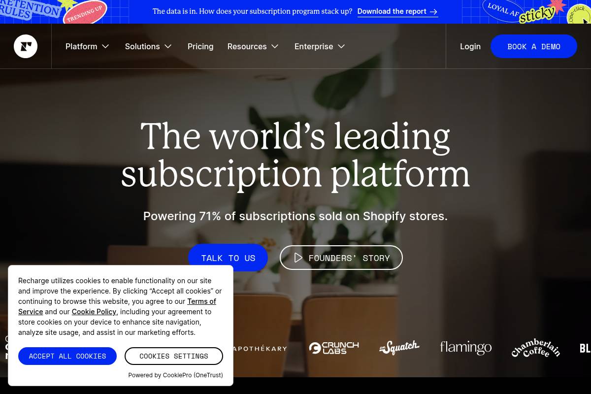 2. Recharge Subscriptions — Best for Enterprise-Scale Shopify Brands