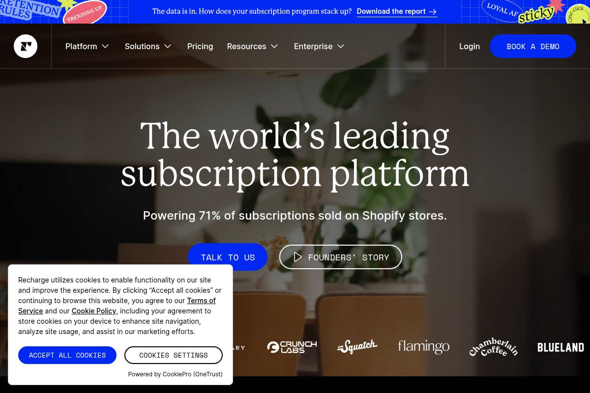 10. Recharge — Best for Enterprise Brands Needing Deep Integrations