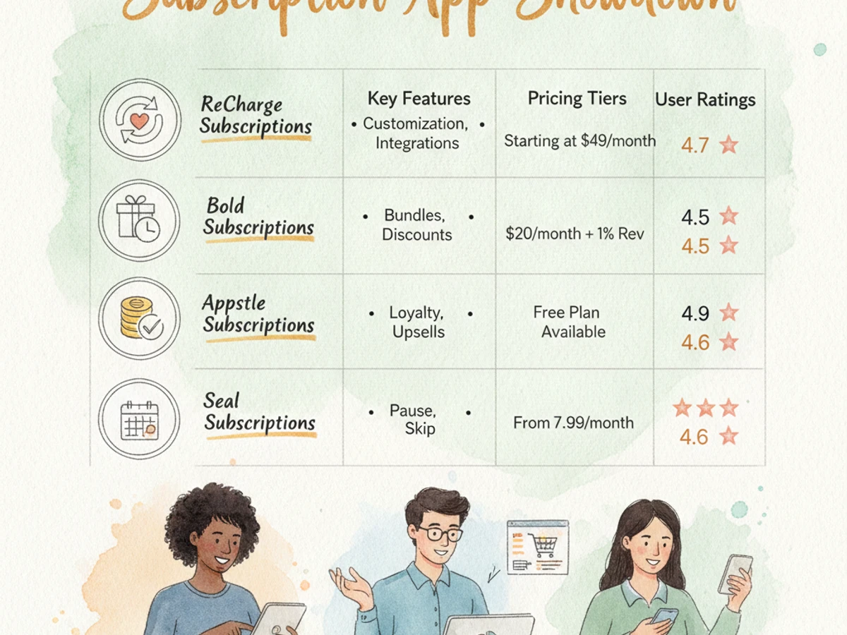 Shopify Subscription App Guide: Top Picks, Features & Prices