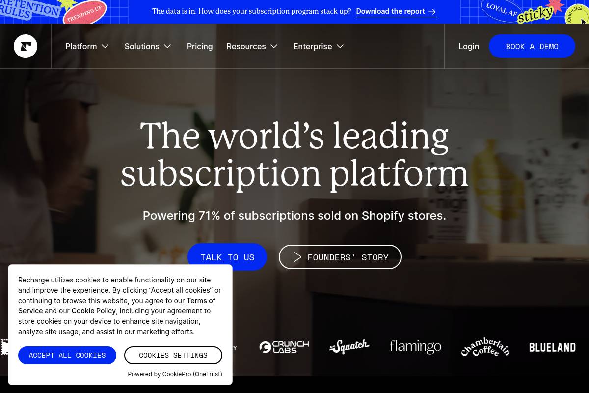 2. Recharge — Best for Enterprise DTC Brands