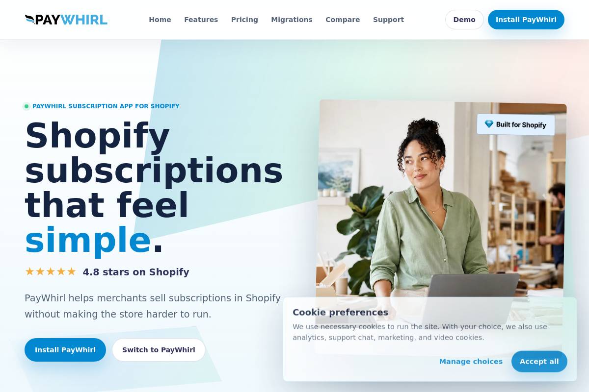 6. PayWhirl — Best for Developer-Friendly API Control
