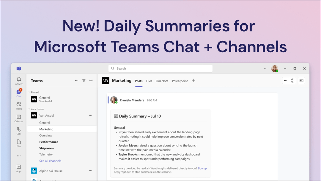 New Summaries for Microsoft Teams Chat and Channels Now Delivers a ...