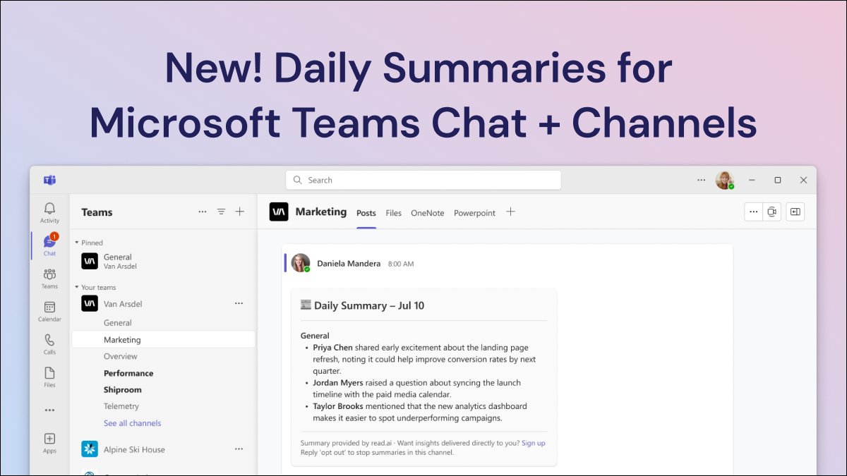 Stay on top of the details without reading every message in real time.