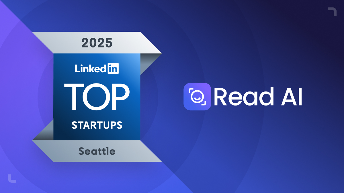 Questo è il terzo importante riconoscimento per Read AI di questo mese, evidenziando la nostra rapida crescita, l'impatto sui prodotti e l'eccezionale team che lo sta portando avanti.