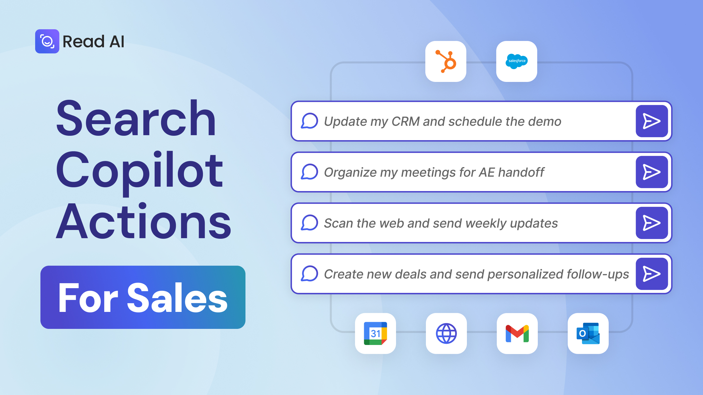 Search Copilot ahora ejecuta acciones de varios pasos desde un solo mensaje: actualiza los CRM, programa los seguimientos y ayuda a los equipos de ventas a hacer avanzar las ofertas más rápido.