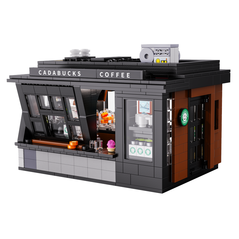 コーヒー Lishou coffee 5can set CaDA Cityscape Series Japanese Coffee Shop Building Set