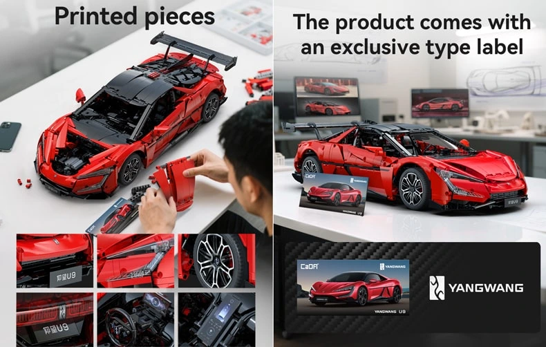 Red YangWang U9 toy model