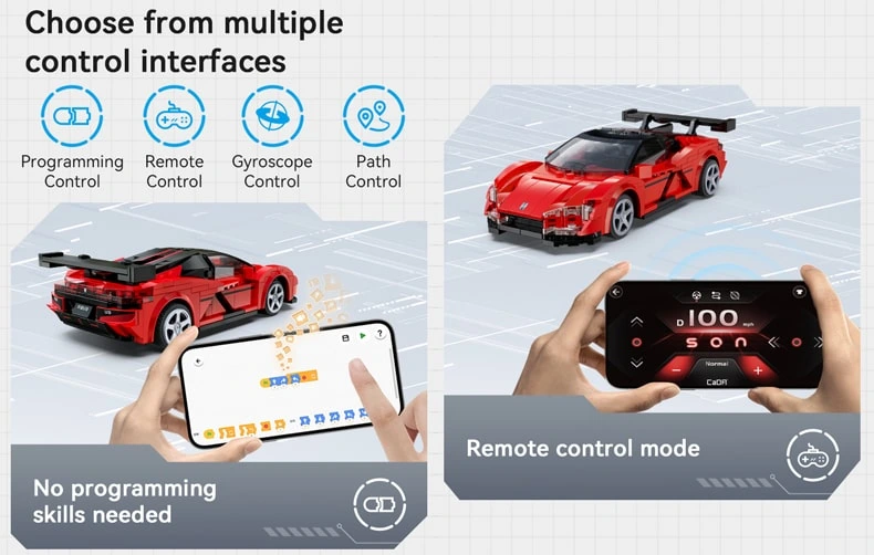 CaDA C51099W YangWang U9 in 1/20 scale drag and drop phone application control