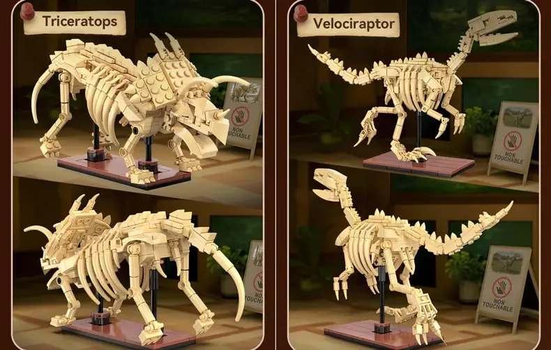 Combine three CaDA dinosaurs and build dinosaur Rex