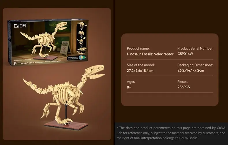 CaDA C59014W Velociraptor
