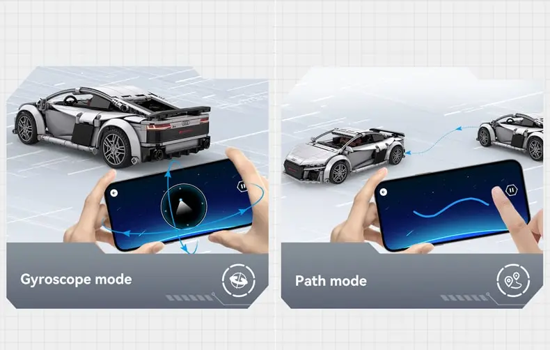 Phone app that control scar toy model