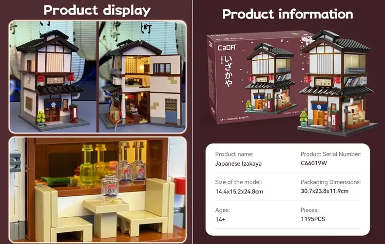 CaDA C66019W Japanese Izakaya specifications