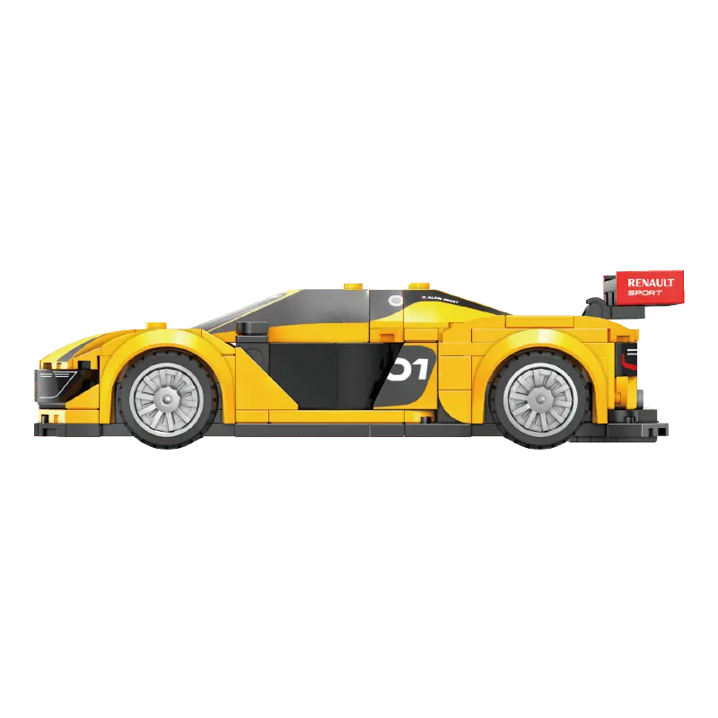 CaDA C55037W Renault RS 01 yellow color model in 1/24 scale