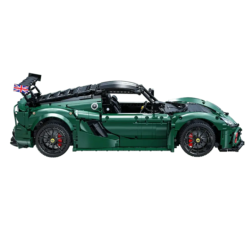 CaDA Master C61511W Lotus Exige Cup 430 model in 1/8 scale in British racing green color