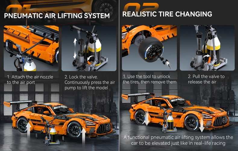 CaDA C64008W AMG GT3 model playable features